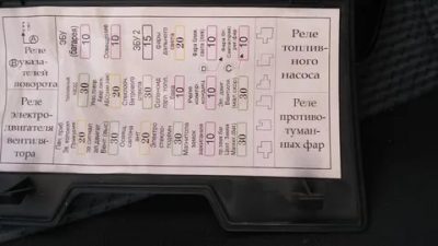 Где находится предохранитель на прикуриватель дэу нексия?