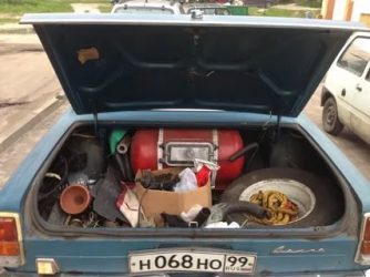 Как снять газовое оборудование с машины?