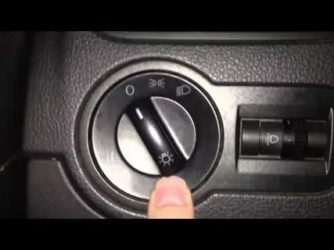 Как снять переключатель света поло седан?