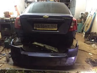 Снятие заднего бампера лачетти седан
